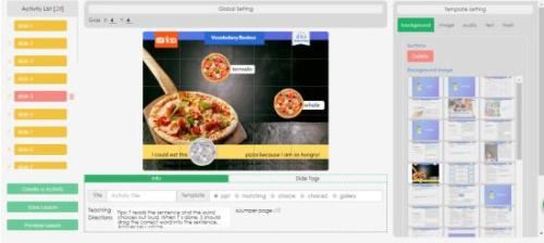 VIPKID互动课件编辑平台 点击进入下一页